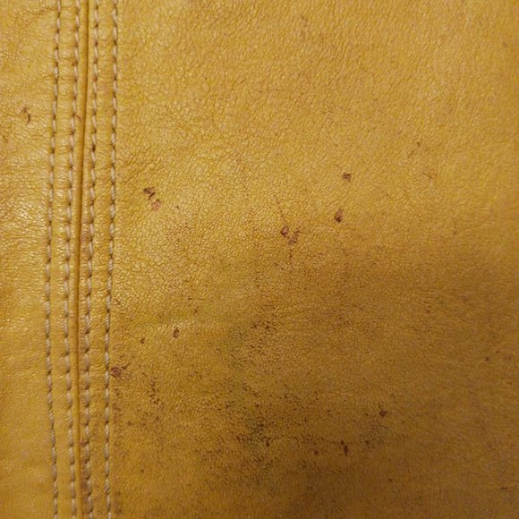 LONG LIVE VINTAGE Rustic FOSSIL rough Western ranch style raw leather bag - Picture 15 of 15
